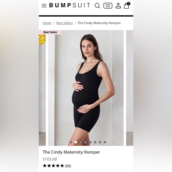 BUMPSUIT maternity Cindy romper - Picture 2 of 9